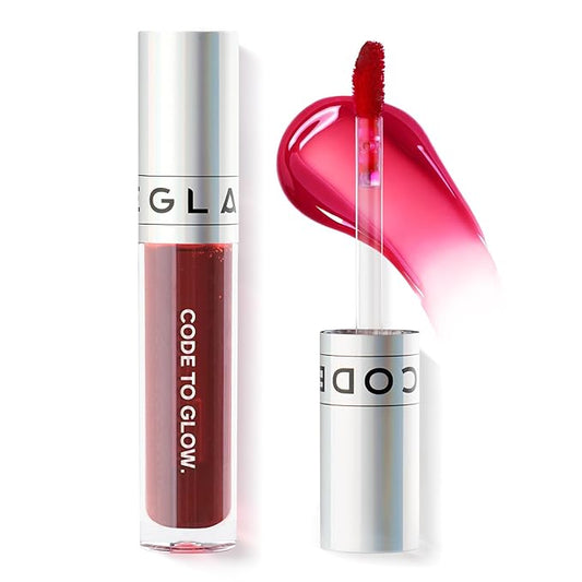 Glam Code Wipe-Off Lip Stain Non-stick to Cup Transfer-Resistant, Smudge-Proof Lip Tint Highly Pigmented Matte Finish Long-lasting Vibrant Kiss-Proof Lip Stain - 02# Berry Red