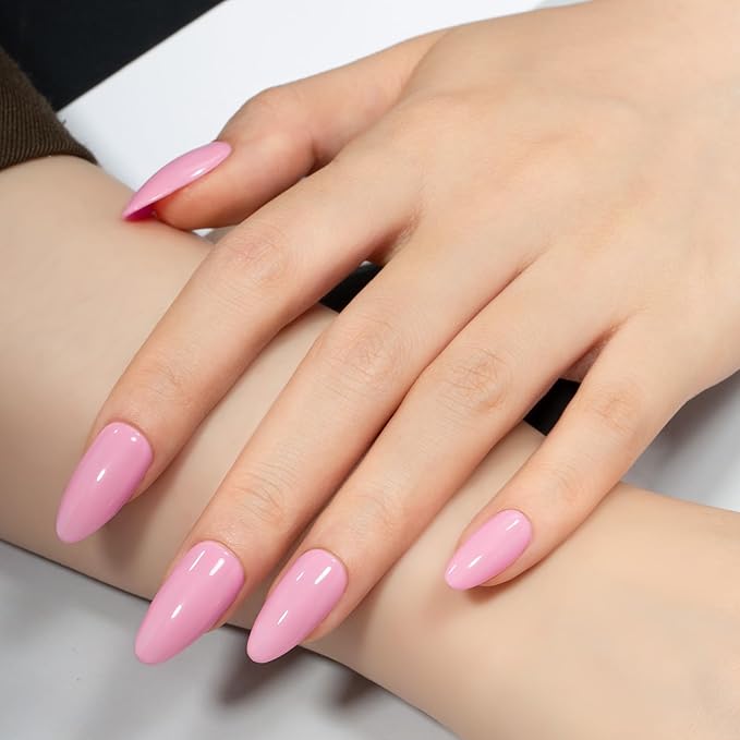 MAYCHAO 15ML Gel Nail Polish 1Pc Gel Polish Soak Off UV LED Nail Polish Nail Art Starter Manicure Salon DIY at Home, 0.5 OZ Pink