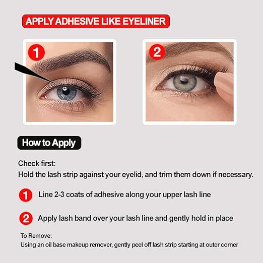 UOG (United One) Eyelash Adhesive Glue - Super Strong Hold Up to 5 Days, Waterproof & Allergy-Free, Odorless Brush-On False Lash Extension Glue, All-in-One Formula. (Clear).