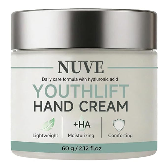 Nuve Youthlift Hand Cream – Hydrating & Nourishing Hand Moisturizer with Hyaluronic Acid, Vitamin C & Retinol – Fast Absorbing, Non-Greasy – Supports Smooth-Looking Texture & Tone – 1 Tube (1)