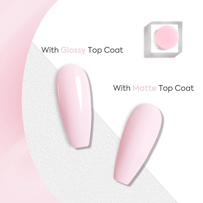 VENALISA Pink Gel Nail Polish 1 Pcs 12ml Light Pink Color Gel Polish Soak Off UV Salon Manicure DIY at Home Nail Art For Girls Women