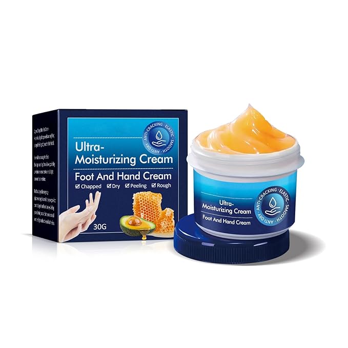 AuroraHyt Ultra-Moisturizing Cream Foot and Hand Cream, 30G, for Dry Chapped Rough Peeling Skin, Cracked Heel Treatment with Beeswax and Shea Butter