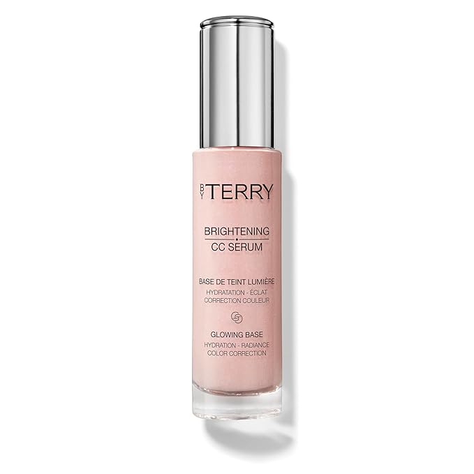By Terry Brightening CC Serum, Hydrating, Brightening, Illuminating & Color Correcting Skin Primer For Your Face, Peach Glow, 1 fl oz