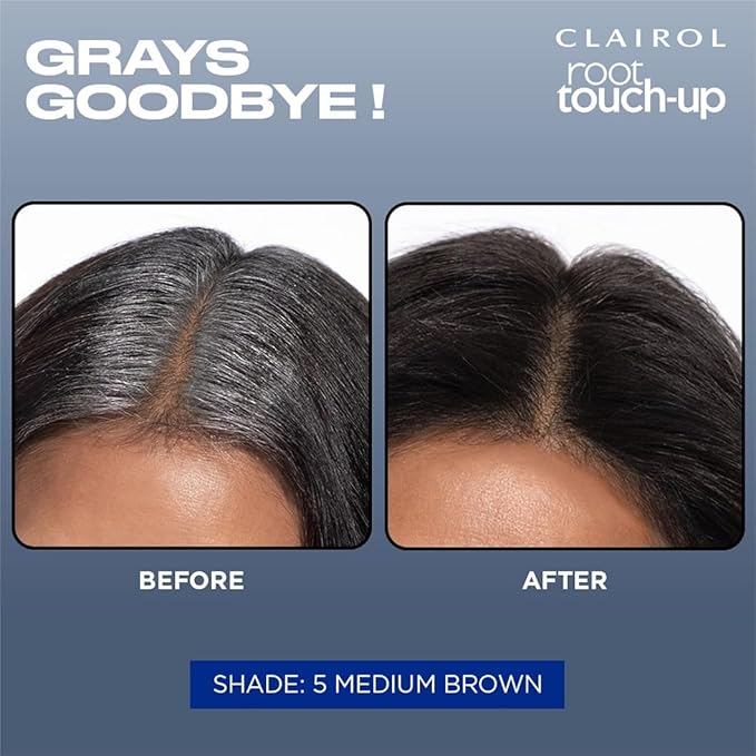 Clairol Root Touch-Up by Nice'n Easy Permanent Hair Dye, 5G Medium Golden Brown Hair Color, Pack of 1