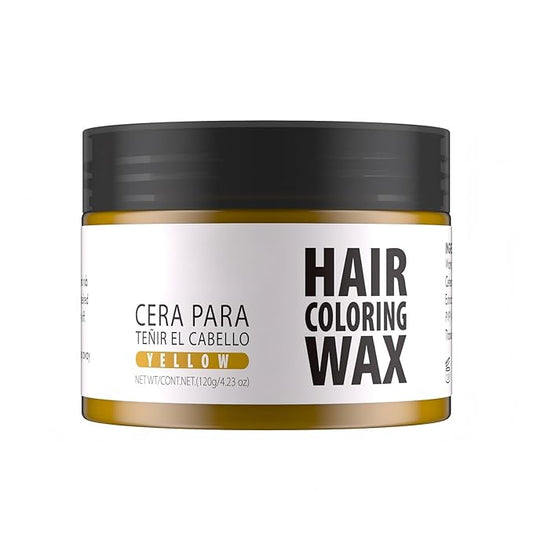 Gowwim Hair Wax Color, Temporary Hair Dye Color Wax Natural Hold & Non - Greasy for Women & Men 4.23 Oz Yellow