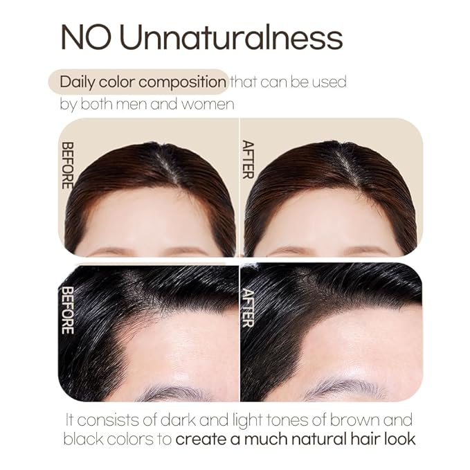 ETUDE Hair Pang Pang Shadow, Light Brown, Waterproof, For Facial Makeup, Hairline and Thin Hair, Hairline Powder