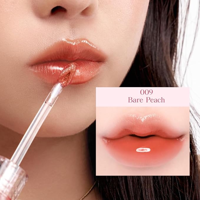 CLIO CRYSTAL GLAM TINT (012 FIERY ROSE), Glossy Finish, Lightweight, Buildable, Glass-Like
