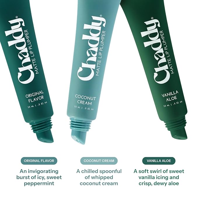 Chaddy Matte Lip Plumper - Hydrating Lip Plumper with Hyaluronic Acid | Plumping Lip, Natural Lip Care and Enhancer - 0.5 fl.oz (Original Flavor)
