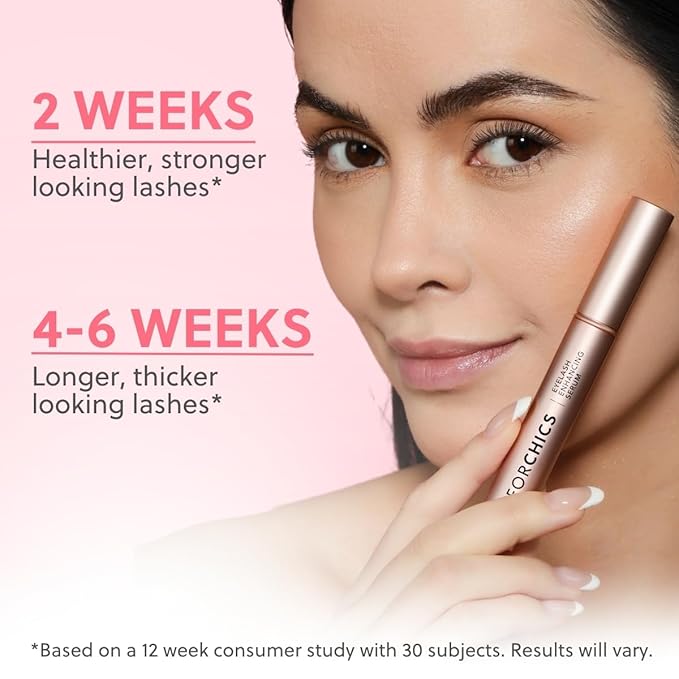 ForChics Lash & Brow Growth Bundle - Complete Eye Makeover Kit - Hormone-Free, Prostaglandin-Free Duo for Longer Lashes & Fuller Brows in 2 Weeks - Natural, Vegan [2x 3mL]