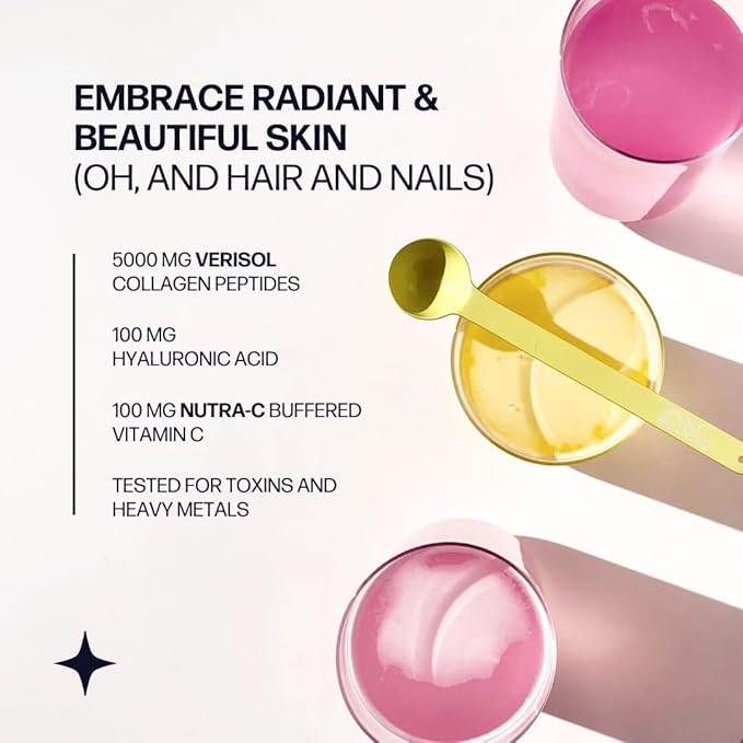 Sparkle Wellness VERISOL Bioactive Hydrolyzed Collagen Peptides | Collagen Powder with Vitamin C & Hyaluronic Acid for Hair, Skin, and Nail Health | Skin Boost Plus (Mixed Berry) [50-Serves]