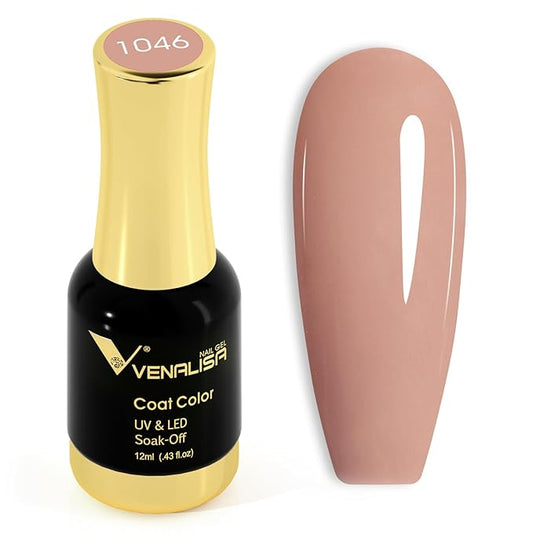 VENALISA Nude Gel Nail Polish 1 Pcs 12ml Natural Nude Color Gel Polish Soak Off UV Salon Manicure DIY at Home Nail Art For Girls Women