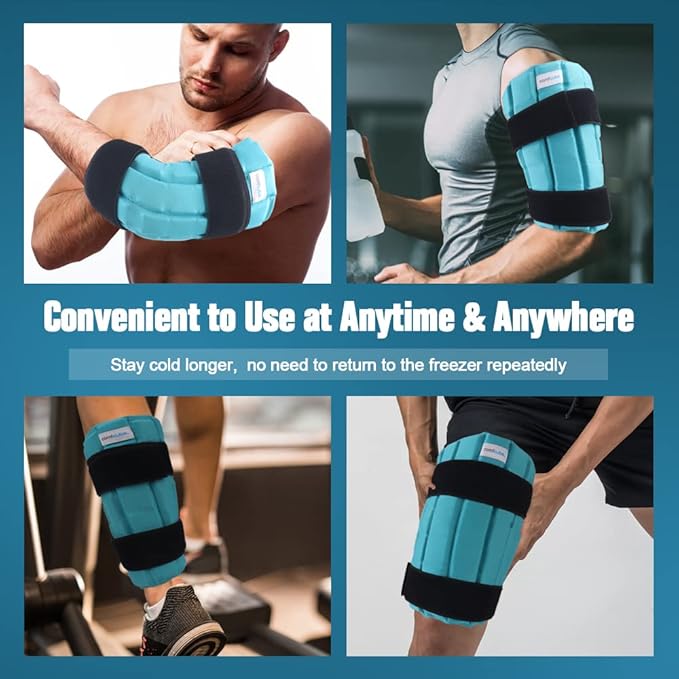 Comfcube Ice Pack for Knee After Surgery, 2 Hours Long Lasting Cold Pack for Knee Injuries, FSA Eligible, Cold Therapy Flexible Ice Pack for Pain Relief, Swelling, Surgery, ACL, Meniscus Tear
