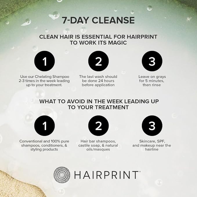 Hairprint True Color Restorer in Brown | Patented for Restoring Gray Hair | Replenishes Natural Pigment | Adds Body, Strength, & Texture | At-Home Treatment | Dye-Free & Non-Toxic