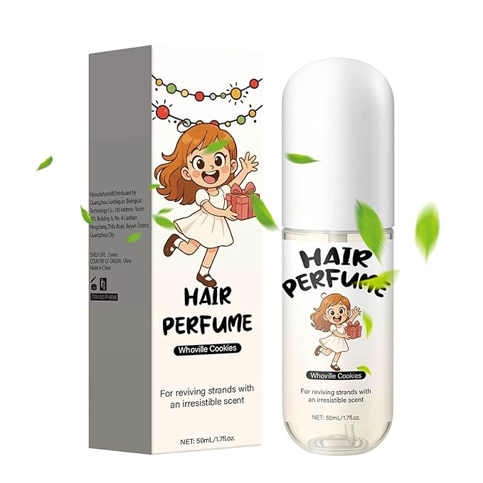 Long Lasting Hair Perfume, Fragrant Scent Spray, 50ml Travel Perfume with Fine Mist, Glass Bottle Elegant Design, Womens Hair Fragrance for Evening Date, Daily Day Use for Commuting