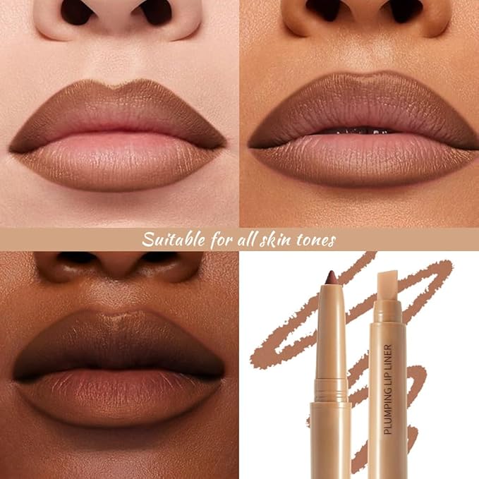 Waterproof Matte Lip Liner Pencil with Silicone Smudger – Long-Lasting Retractable Velvet Crayon, Define & Sculpt Lips, Vegan & Cruelty-Free, Perfect for Work, Date, Party & Travel (06#, pack of 1)