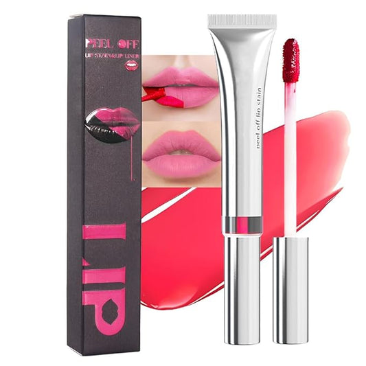 evpct Pinky Lip Stains Peel off, Peel off Lip Liner Tattoo Lip Stain Tint Marker Makeup, Long Lasting Waterproof 24 Hours Matte Finish Transfer-proof Pigmented Color Stay Lipsticks, 110 Dusty Rose
