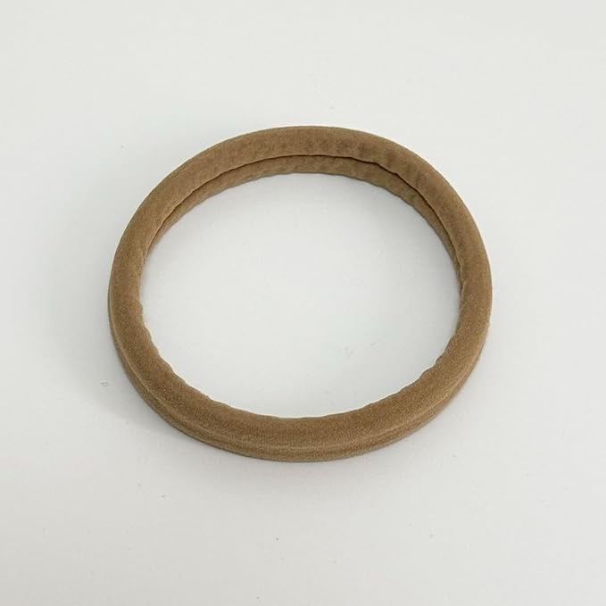 Jseng 15PCS Seamless Hair Ties for Women - Soft No Damage Elastic Hair Accessories for Thick Curly Hair - Brown Classic