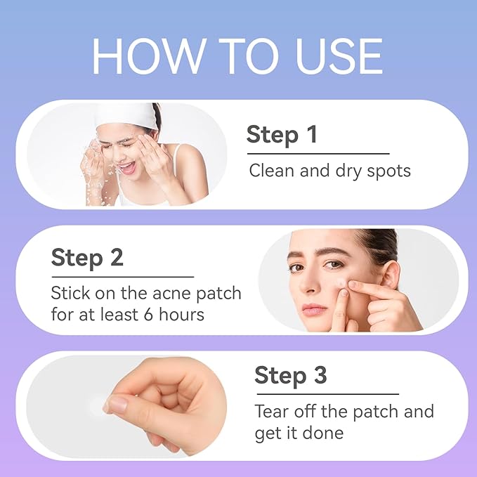 OmaDoto Day & Night Invisible Pimple Patches - (10mm & 12mm | 144 Count | 12 Sheets) - 2-in-1 Hydrocolloid Blemish Cover with Salicylic Acid, Absorbent & Protective Zit Stickers for Face
