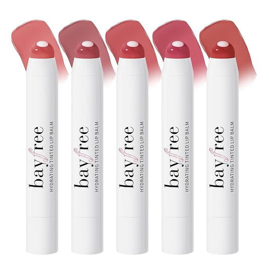 bayfree Tinted Lip Balm Plumper, Glossy, Pump Lips, Lightweight, Moisturize & Tint with Jojoba Seed Oil, Vegan Lipbalm Lip Care, Garden