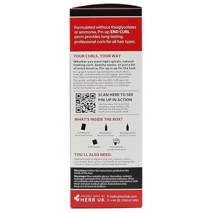 Pin-Up End Curl Home Perm for Short Hair, Defined and Long-Lasting Results 130ml