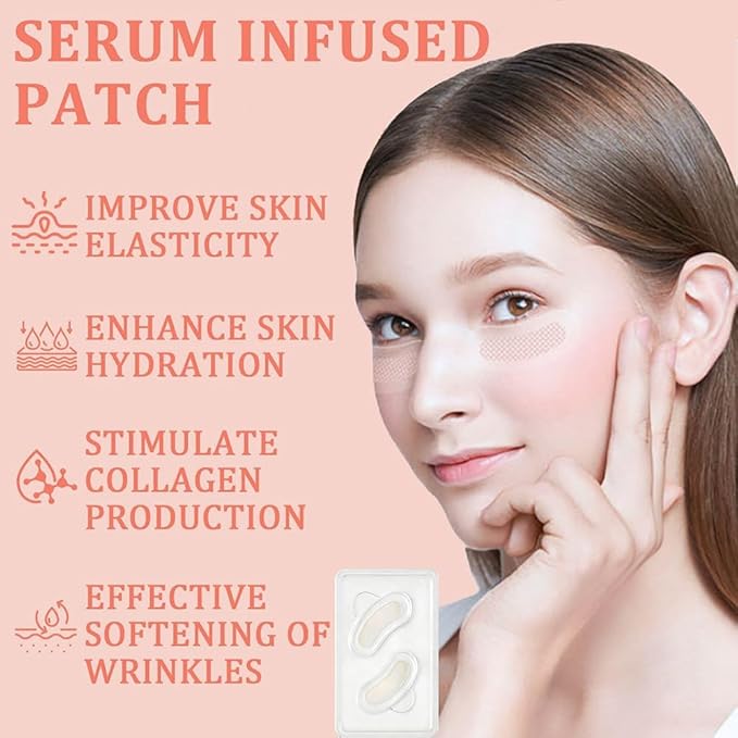 Micro Eye Patches, Under Eye Patches, Smile Line Patches for Puffy Eyes and Dark Circles, Under Eye Masks for Skin Care MORANDEE Deoxyribose (3 Packs)