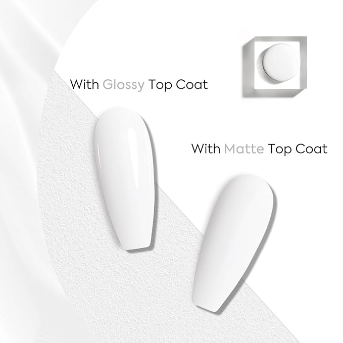 VENALISA White Gel Nail Polish 1 Pcs 12ml White Color Gel Polish Soak Off UV Salon Manicure DIY at Home Nail Art For Girls Women