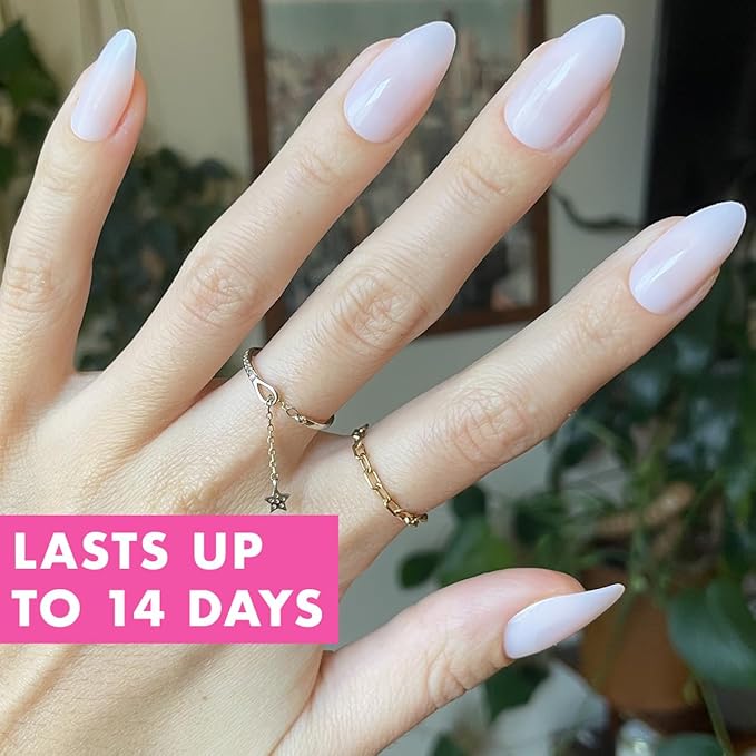 Olive & June Instant Mani Press-On Nails | (Glue) Long, Almond 42 Fake Nails, 21 Sizes | Non-Toxic, Long-Lasting Recycled Materials Realistic Look | Salon-Quality at Home | CCT