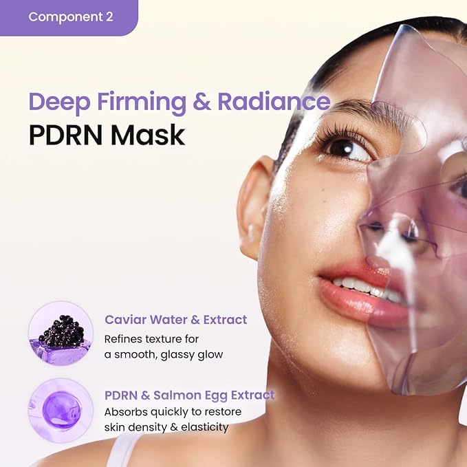 BIODANCE Barrier Rescue Duo: Caviar PDRN & Ceramide Panthenol Real Deep Overnight Gel Mask for Hydrating Plumping for Glass Skin, Korean Skin Care, Gifts for women, Skin Care Set