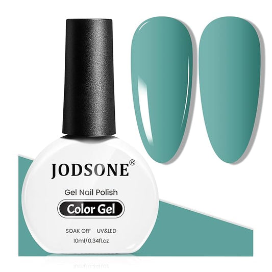 JODSONE Sage Green Gel Nail Polish 10ml Muted Green Nail Color Long-Lasting Chip-Resistant Professional Finish Easy to Apply Low Odor Need U V Lamp Curing