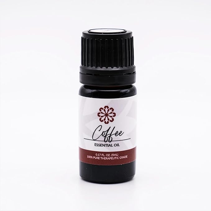Essence Coffee Essential Oil – 100% Pure & Therapeutic Grade – Perfect for Aromatherapy, Diffusers & Recharging Essence Nasal Diffuser Rings – Natural Stress & Mood Support (5mL)