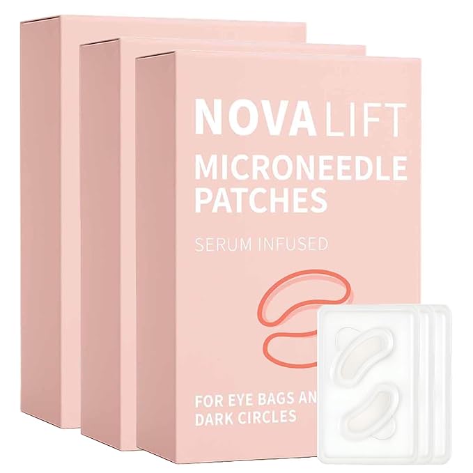 Micro Eye Patches, Under Eye Patches, Smile Line Patches for Puffy Eyes and Dark Circles, Under Eye Masks for Skin Care MORANDEE Deoxyribose (3 Packs)