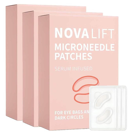 Micro Eye Patches, Under Eye Patches, Smile Line Patches for Puffy Eyes and Dark Circles, Under Eye Masks for Skin Care MORANDEE Deoxyribose (3 Packs)