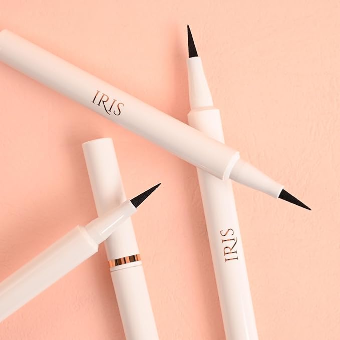IRIS - Matte BOLD Eyeliner (24 Hrs Hold) | Waterproof & Smudgeproof |Smooth Application without Flaking or Creasing | Paraben & Alcohol Free | Black 1 mL