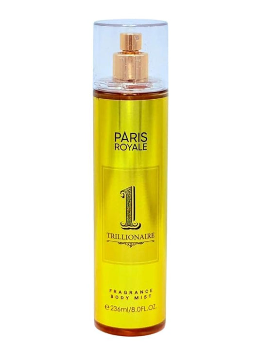 Paris Royal 1 Trillionarie Body Mist for Women, 8 Fl Oz - Opulent Fruity Floral Fragrance - Luxurious & Alluring Body Spray (1 Trillionarie)