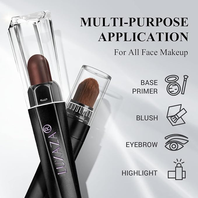 6PCS Cream Eyeshadow Stick Makeup Sets, Metallic And Matte Shimmer Eye Shadow Eye Brightener Stick Pencil Crayon, B09-Chocolate Matte