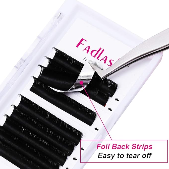 FADLASH Easy Fan Lash Extensions Volume Eyelash Extensions Mixed Tray 3D 4D 5D 6D 7D 10D Lash Extensions 0.07 Soft Self Fanning Volume Lashes Supplies Blooming Lashes (0.07-D, Mix 15-20mm)