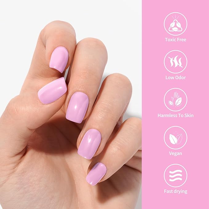 VENALISA Pink Gel Nail Polish 1 Pcs 12ml Pink Color Gel Polish Soak Off UV Salon Manicure DIY at Home Nail Art For Girls Women