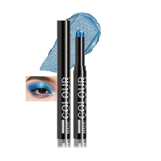 Crease-Proof Smudge-Proof Cream Eyeshadow Pencil, Shimmer Glitter, Creamy Texture, One-Swipe Application, Ideal for Daily Wear (22#)