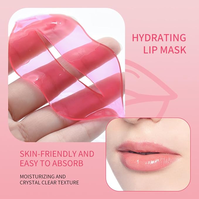 15 Pairs Eye Mask and 15 Pcs Lip Mask, Under Eye Patches and Lip Pads, Anti Aging Eye and Lip Mask, Collagen Crystal Mask Set.