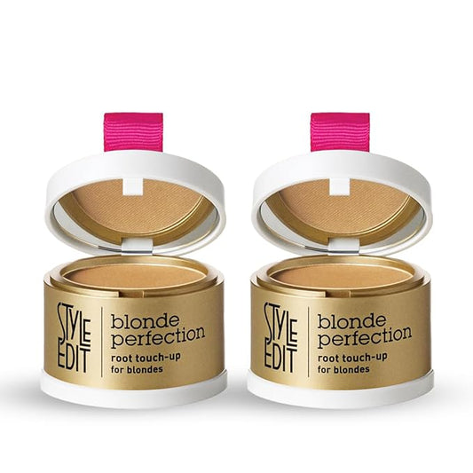 Style Edit Root Touch Up Powder | Temporary Hair Color for Gray Roots and Thinning Hair | Salon-Quality, Transfer-Resistant Hair Concealer | Dark Blonde, 0.14 oz