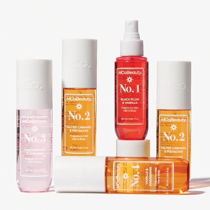 MCoBeauty - Fragrance Mist No. 7 - Light Body Mist and Hair Perfume with Sweet Guava & Fresh Coconut, Fruit Scent with Tropical Notes - Vegan, Cruelty Free - Gifts for Women, Feminine Spray - 90ml