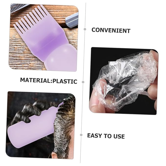 ASAKKURA Professional Hair Coloring Kit Hair Dyeing Tool Applicator Gloves Earmuffs for Home Salon