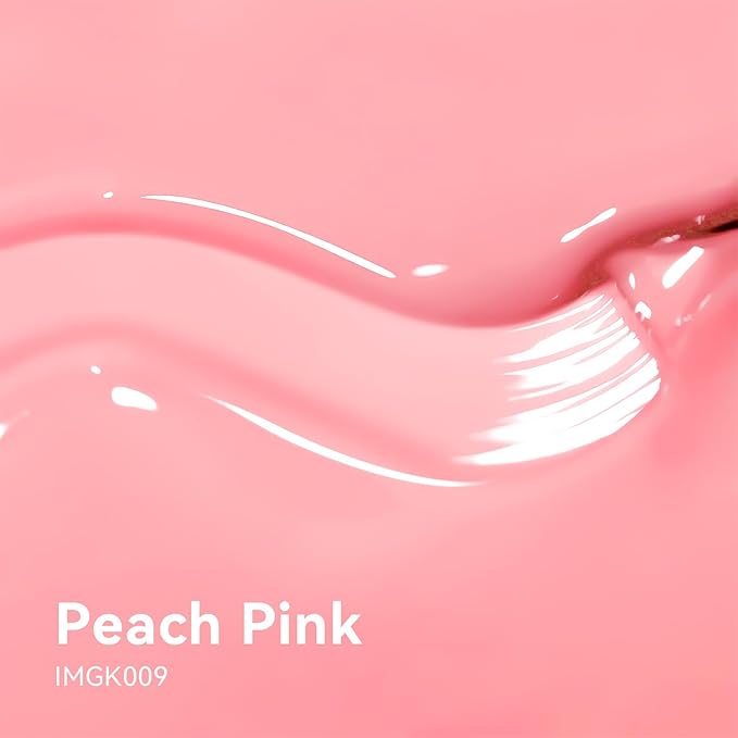 MAYCHAO 15ML Gel Nail Polish 1Pc Gel Polish Soak Off UV LED Nail Polish Nail Art Starter Manicure Salon DIY at Home, 0.5 OZ Peach Pink