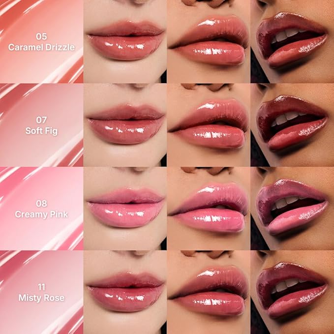 dasique Pure Water Lip Gloss #09 Pink Lemonade 0.09 oz | Variety of Colors | Dewy Gloss | Buildable Gloss Tesxture | Non-Sticky | K-beauty