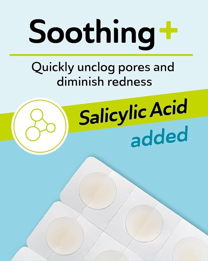 DERMA ANGEL Invisible Salicylic Acid Pimple Patches for Face - Redness Reducing Hydrocolloid Acne Patches, Clear Pimple & Zit Patches for Blind Pimples - 192 Count 2 Sizes Soothing Plus (Clear Patch)