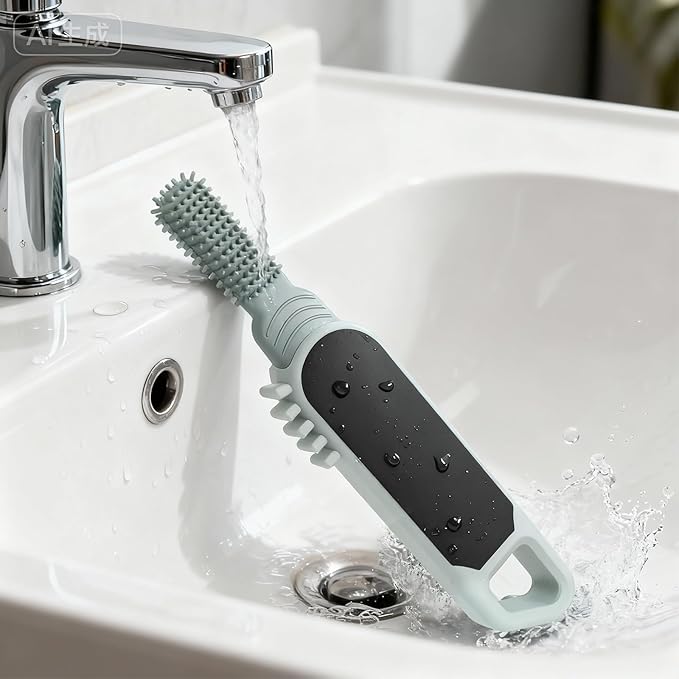 MVRPOWER Dry or Wet Foot Callus Remover - Dual-Sided Pedicure Tool with Hidden Brush & Non-Slip Grip for Home Salon Use