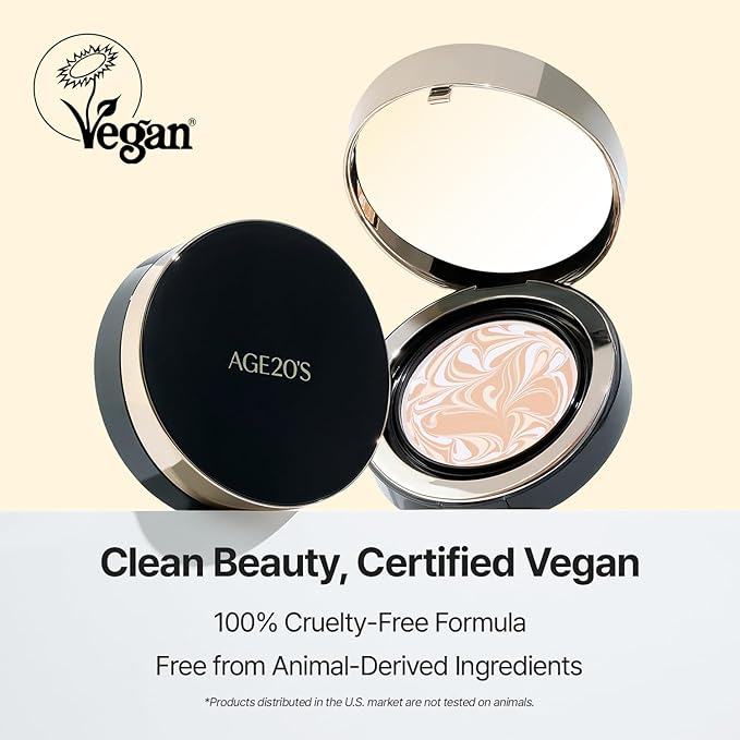 [NEW] AGE20'S Signature Essence Pact | 27W WARM HONEY | Vegan Korean Cushion Foundation | Pack of 1 | Cream Foundation, Dewy & Glow Finish, Natural Coverage, SPF 50+