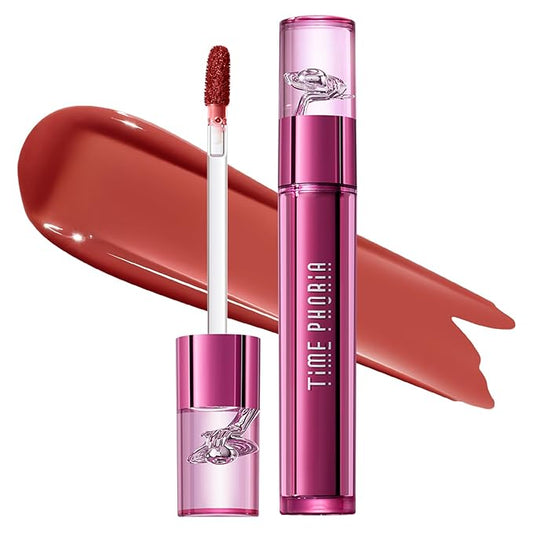 Altera Blurring Lip Tint 008 Ignite, Reddish Orange Glossy to Soft Matte Finish, Blur Lip Lines, Weightless No-Sticky Airy Velvet Texture, Vibrant Hydrating Long-Lasting Lip Makeup