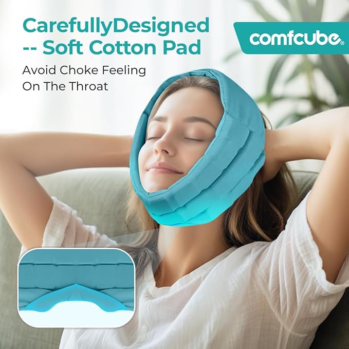 Comfcube Wisdom Teeth Ice Pack Head Wrap, 2 Hours Long Lasting Cold Therapy Flexible Snug Fit Jaw Face Ice Pack for Oral Surgery, TMJ, Teeth Removed Pain, Cosmetic Injection, Swelling