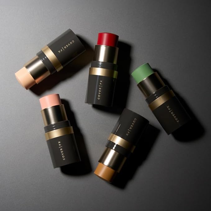 Cover FX Correct Stick Peach Color Corrector Concealer - Bourbon: Neutralize Darkness & Discoloration (Deep to Rich Skin Tones) - Creamy Lightweight Full Coverage